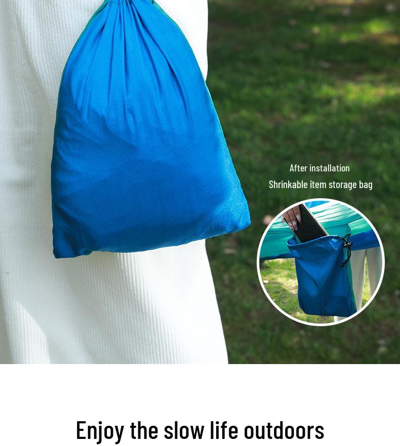 Ultralight Anti-rollover Double Camping Hammock: Strong, Portable Parachute Cloth for Outdoor Adventures