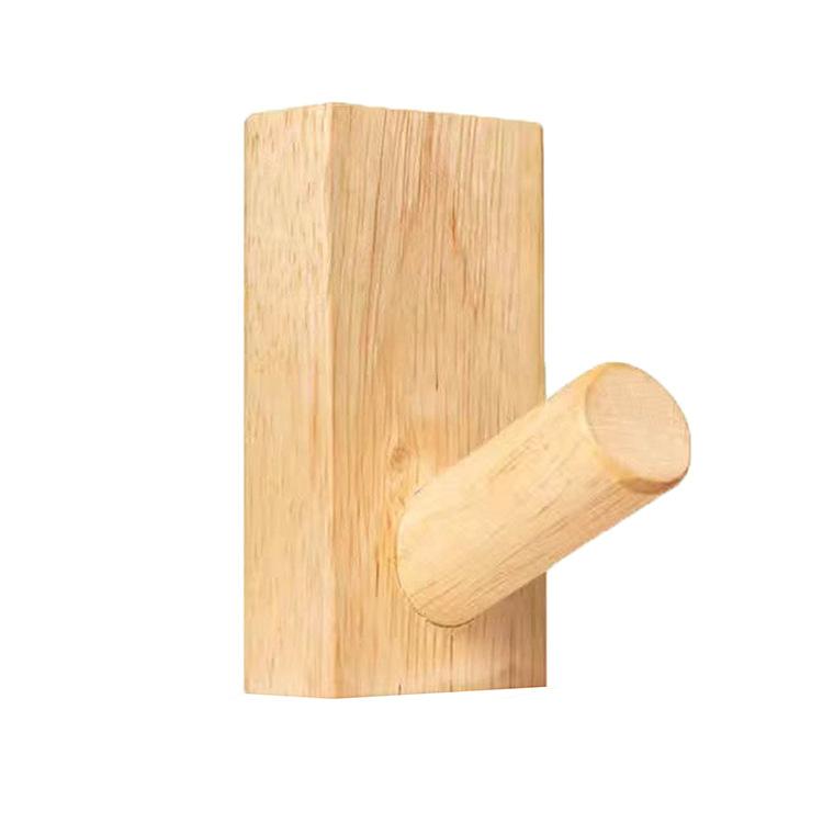 

10pcs Adhesive Wood Coat Hooks Rectangle Wall Mounted Extended Wooden Pegs for Hanging Keys Caps Towel Hat Scarf Bag Hanger Rack