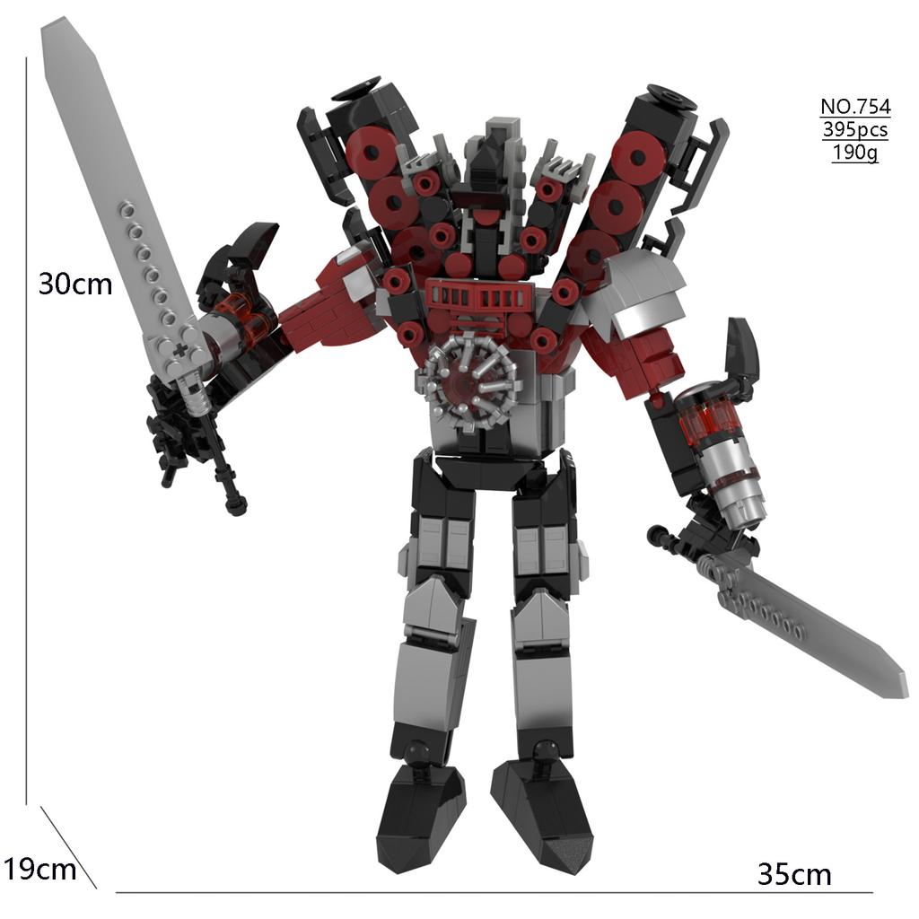 New in Skibidi Toilet Tvman Drill TV Man Titans GMan Titans Tv Man Skibidi Toilet Building Blocks Toy Titans GMan Drillman Brick