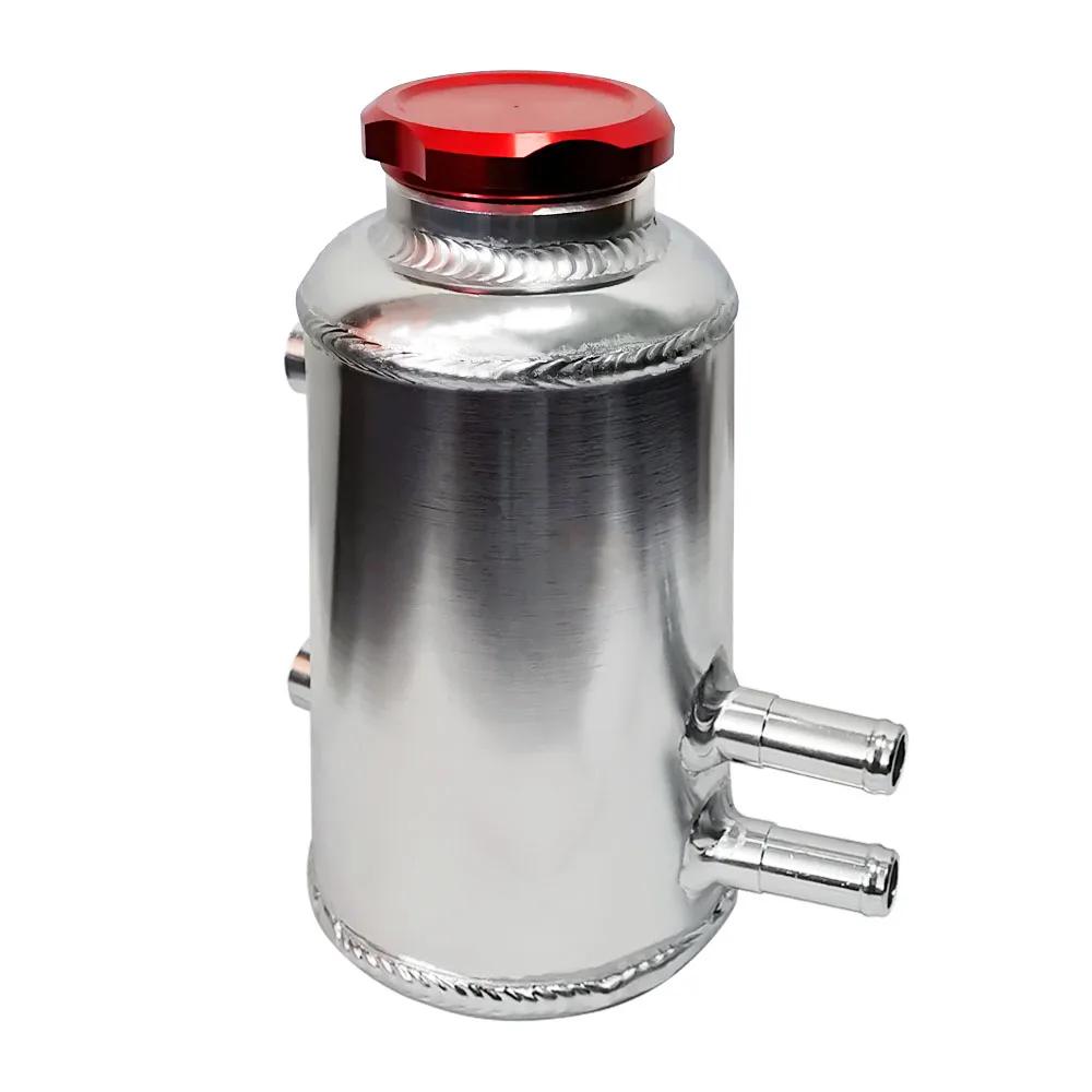 Car Fuel Cell Surge Tank Power Steering Oil Catch Can Tank Universal Racing Power Steering Fluid Reservior Tank High Quality