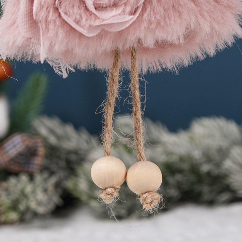 Antler Christmas Plush Girls Pendant Xmas Ornament Christmas Tree Pendant  New Year