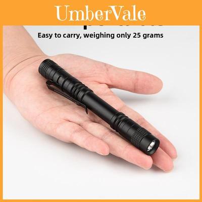 Aluminum Alloy Mini Led Flashlight With Pen Clip For Camping And Outdoor Activities