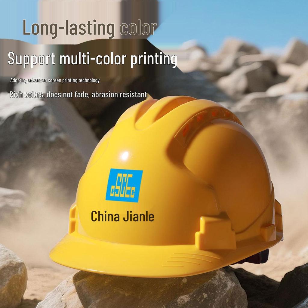 Iron Head Kungfu Enhanced 3-Rib Breathable Anti-Smash Impact Construction Safety Helmet with Site Safety Printing