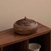 Vintage Wooden Incense Burner Mosquito Coil Incense Holder Solid Wood Incense Burner Home Aromatherapy  Creative Creative Gifts