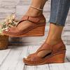 Fashion Women's Summer White Wedge Sandals Plus Size Lightweight Non Slip Walking Sandals Woman Comfortable Casual Beach Shoes for Women