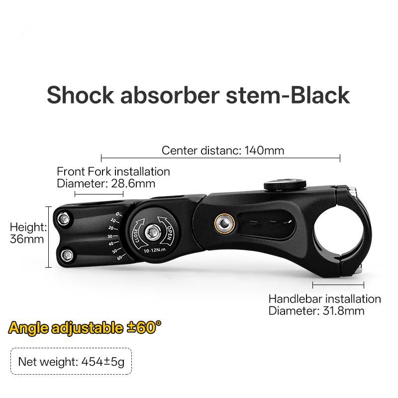 Bicycle Stem Adjustable Aluminum 100/140mm 31.8mm Handlebar Compatible Durable Secure Fit for Road and Mountain Bikes
