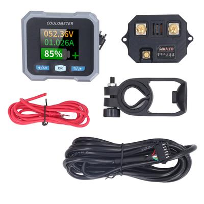 Smart Battery Monitor 1.8in Display Waterproof BT Multifunctional Battery Monitor with Shunt for RV