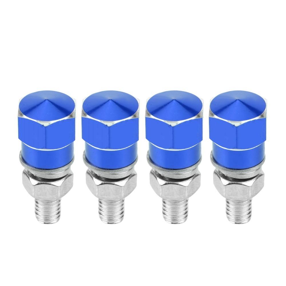 4PCS Universal License Plate Bolts Thread Fasteners  License Frame Upgrade