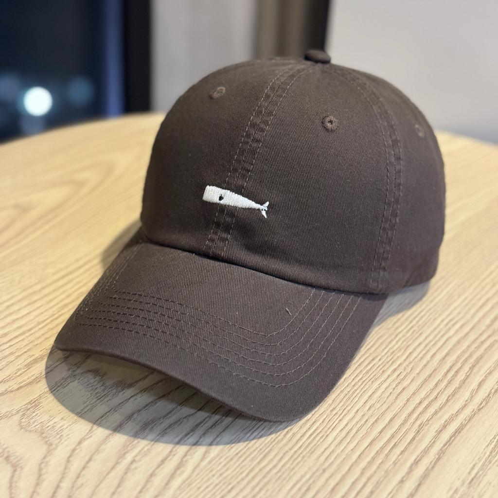 New embroidered soft-top baseball cap for men and women couples versatile face small sunshade cap curved brim dome tide