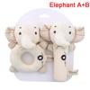 Sonagli per Bambini Morbidi Cartoni Animati Simpatici Peluche Animali Giocattoli Campanelli a Mano Educativi per Bambini
