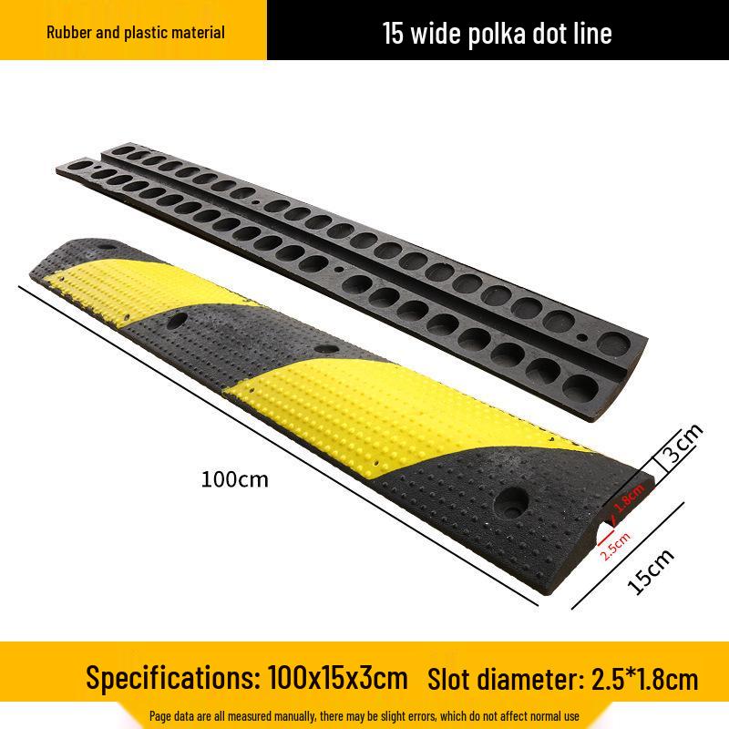 Rubber and Plastic Cable Protection Speed Bump