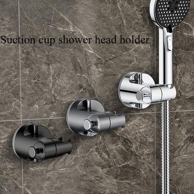 1PC Adjustable Shower Head Suction Cup Bracket, Bathroom Handheld Shower Wall-mounted Non-punching Bracket