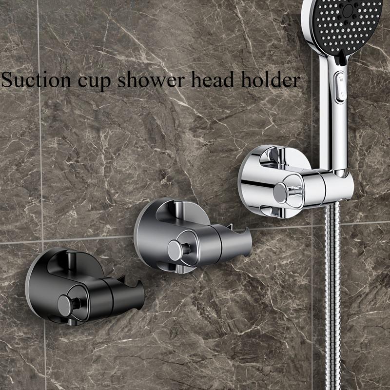 1PC Adjustable Shower Head Suction Cup Bracket, Bathroom Handheld Shower Wall-mounted Non-punching Bracket