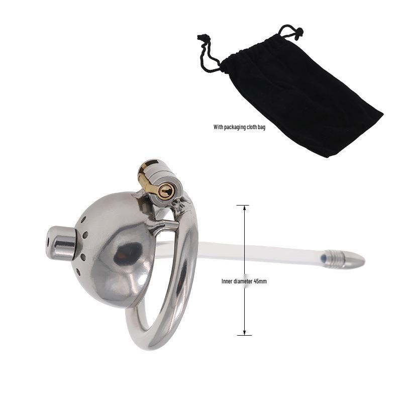 Ultra Small Metal Chastity Lock CB6000s: Male BDSM Master-Slave Birdcage Pot Lid Head Training Tool.