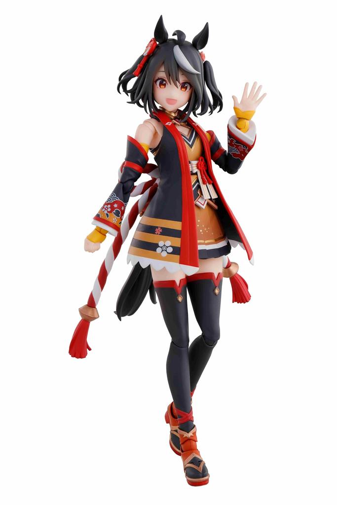 TAMASHII NATIONS Uma Musume Pretty Derby Kitasan Černá 140mm malovaná pohyblivá figurka SHFiguarts cca. PVC a ABS
