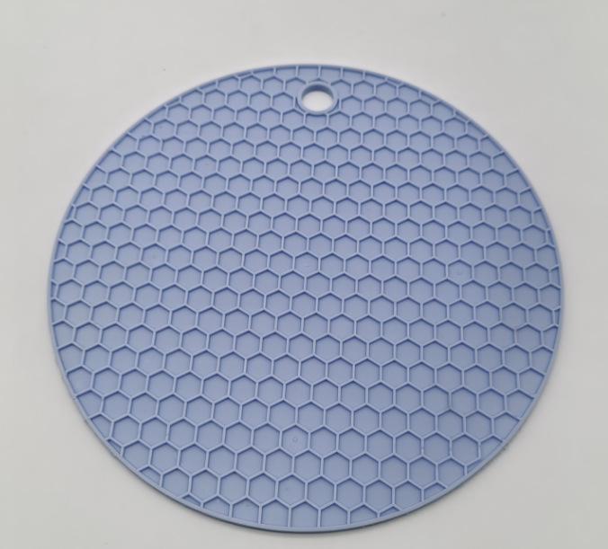 Plástvová silikonová žáruvzdorná kulatá podložka - Protiskluzová, Izolovaná podložka pod hrnec a kastrol