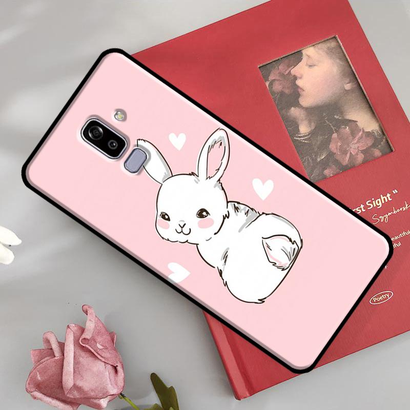 Cartoon Rabbit Bunny Cover For Samsung Galaxy J4 J6 Plus A6 A8 A7 A9 J8 2018 A3 A5 J1 J3 J7 J5 2016 2017 Case