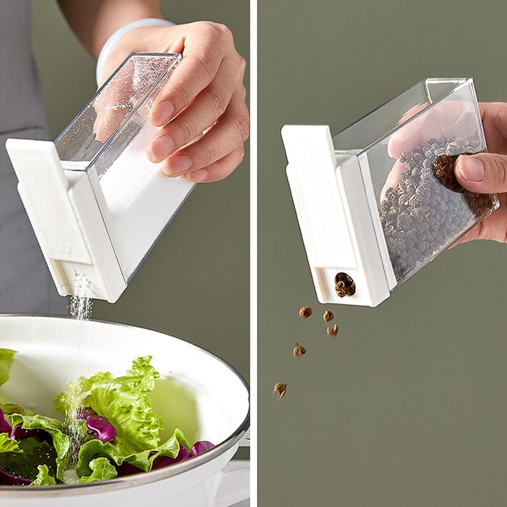 4 ks krabičky na koření, těsně uzavřené, průhledné, sůl, cukr, koření, nádoba na kuchyňské koření