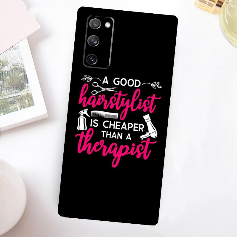 Hair Stylist Hairdresser Phone Case For Samsung Galaxy S26 S25 S24 Ultra S23 FE S20 S21 FE S22 Plus S10 S25 FE Cover