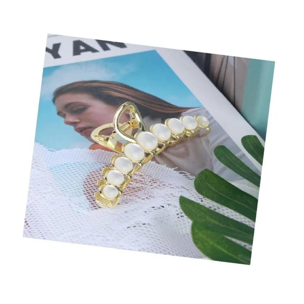 Updo half-updo mother-of-pearl giant hair clip hair clip metal hair clip hair pin