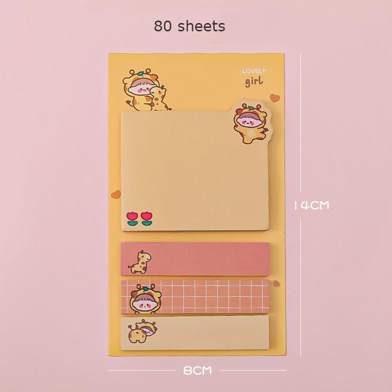Kawaii Paper Sticky Notes Creative Notepad Memo Pads Office School Stationery Adhesive Stickers Posted It Sticky Note Pads