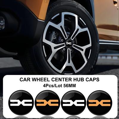 4Pcs 56MM Car Emblem Aluminium Wheel Hub Center Stickers Accessories For Dacia Bigster Spring Duster Sandero Jogger Dokker Lodgy