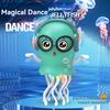 Children's electric quirky dancing octopus jellyfish automatic obstacle avoidance toy car music light decompression toy