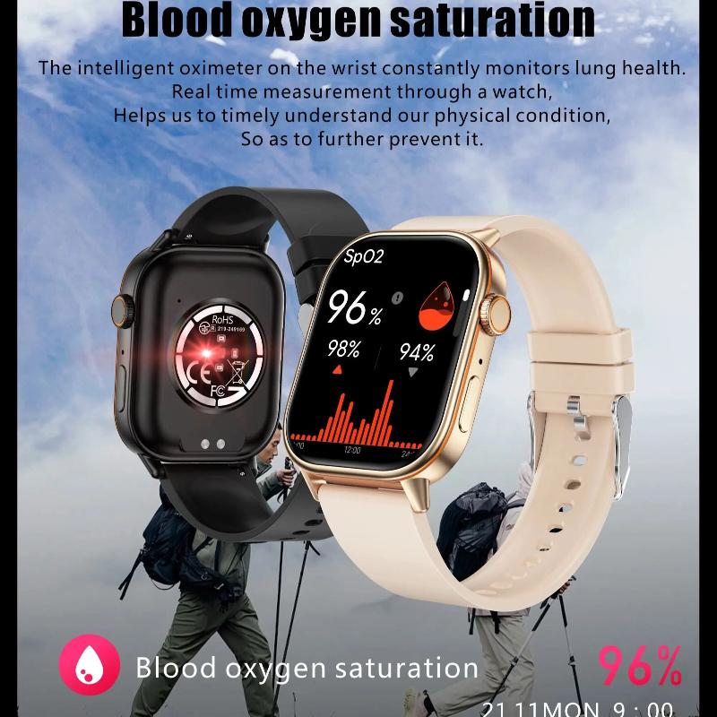 2025 New GPS Positioning Smart Watch Lightweight Fashionable Sports Compass Outdoor Adults Men Women's SmartWatch Health SOS Elderly