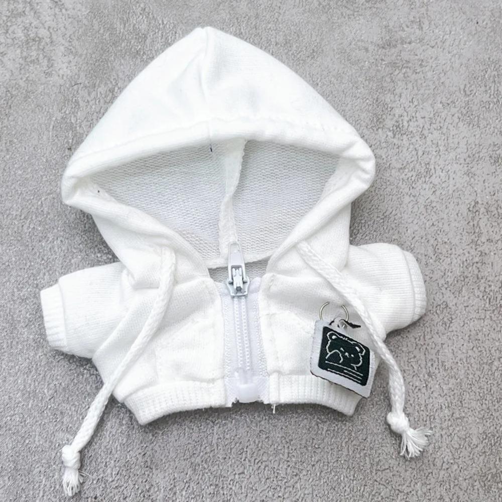 For Labubu Doll Clothes Hoodie Bear Shirt Set Clothes Replacement Labubu I II Idol Doll Sitting Party Accessorie