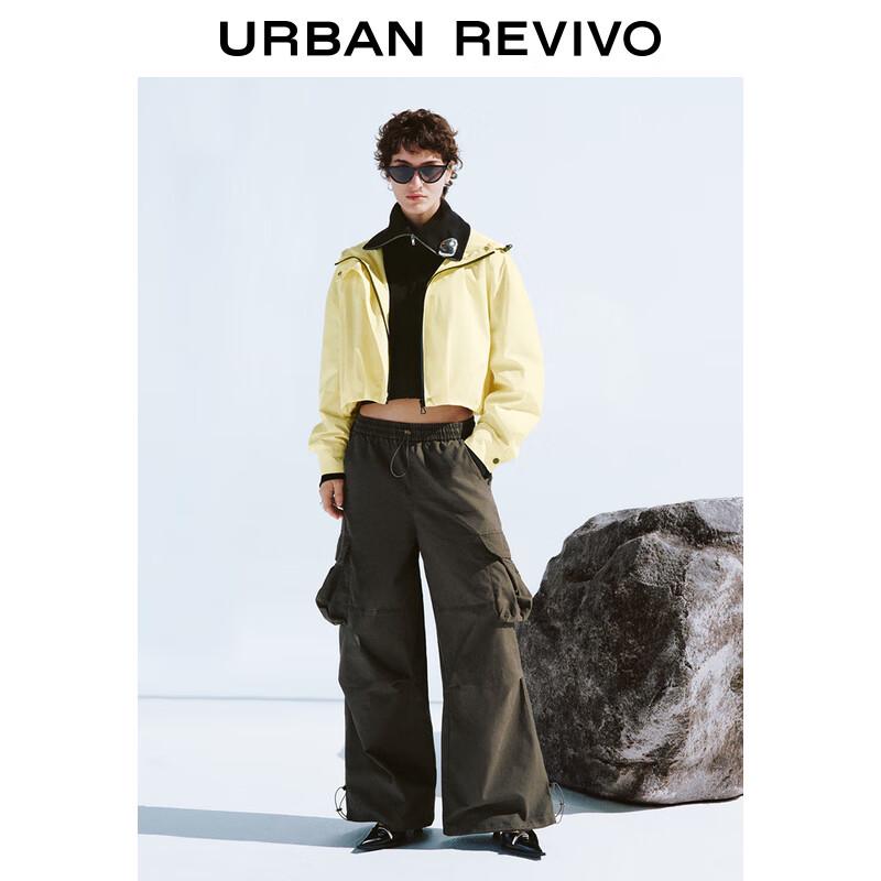 UR Women's Casual Drawstring Hooded Jacket