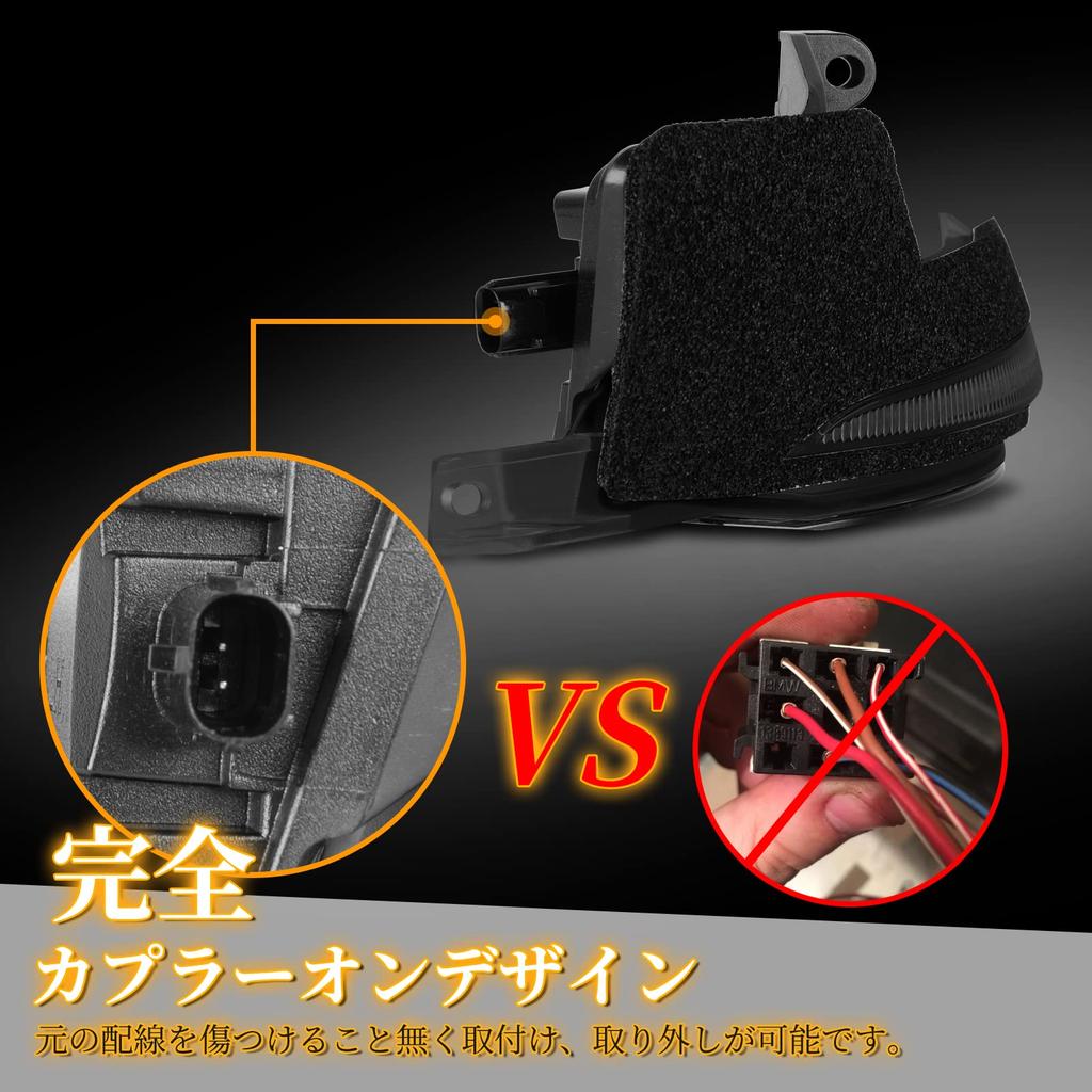 POPMOTORZ 40 Series LED Door Mirror Winker Type Voxy Noah 90 Series Compatible Door Mirror Sequential Inspection Measures Full Blink Toyota LED