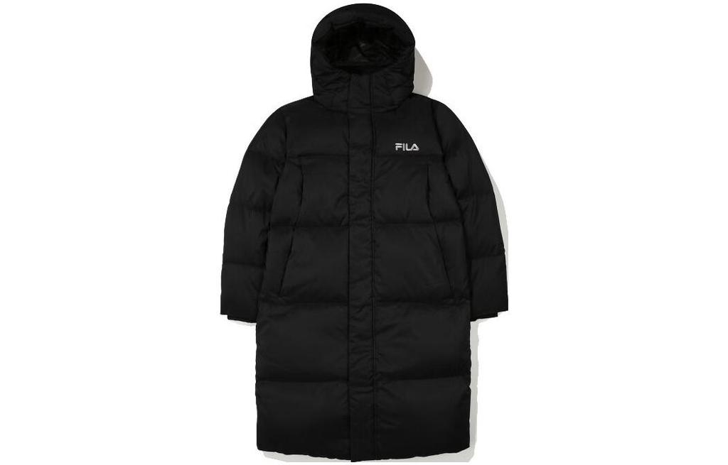 Men's FILA Down Jackets Unisex Black Hooded Moderate Other