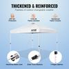 VEVOR Pop Up Canopy Party Tent 304.8 x 304.8 cm with Portable Bag for Camping White