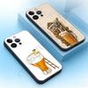 Cool Art Beer Alcohol Phone Case For iPhone 17,16,15,14,13,12,11,Plus,Pro Max,Mini,Soft Silicone Black Cover