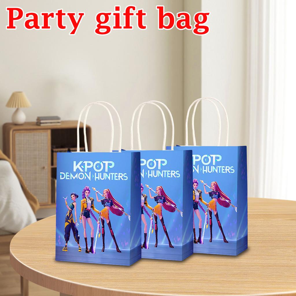 Party Gift Bags Party Supplies Cartoon Candy Bags, Tote Bags, Gift Bags For Kids Paper Packs Adults Birthday Party Decora