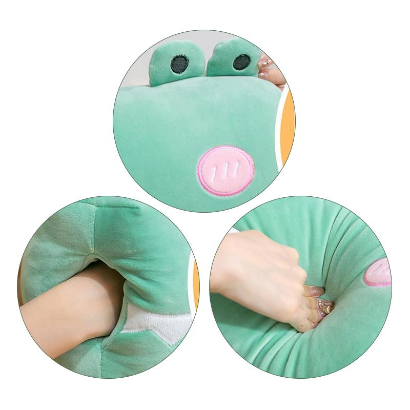 Cartoon Plush  Pillow Stuffed Hand Cushion Home Office Car Travel Warmer Winter Plush Toy Students' Nap
