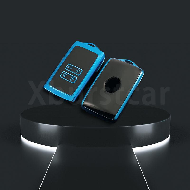 Tpu Shell Fob For Renault Megane Captur Espace Kangoo Sandero Talisman Koleos Kadjar Clio Car Smart Key Case Cover Accessories