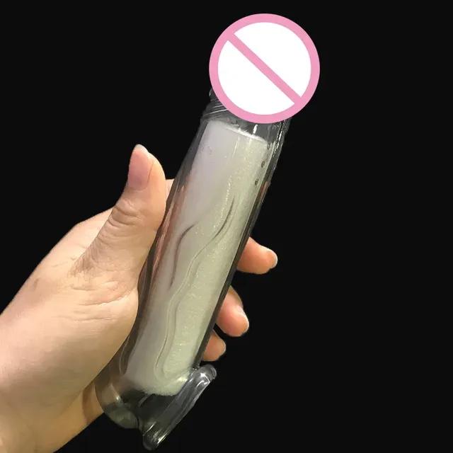 Realistic Penis Extension Cock Sleeve Reusable Silicone Penis Enlarger Delay Condoms For Men Dildo Enhancer Sex Toys
