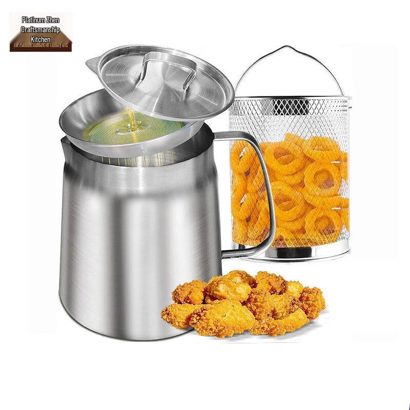 304 Stainless Steel Oil Filter Pot & Fryer