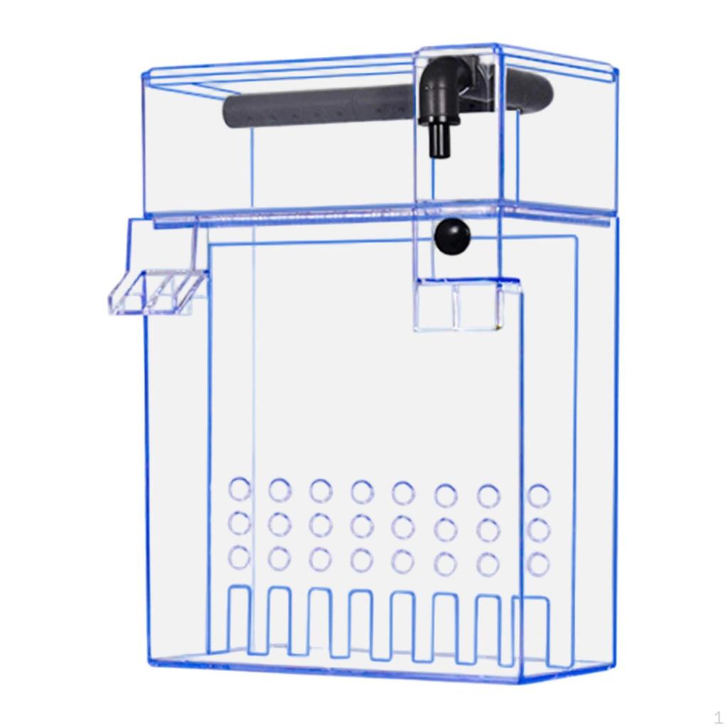 Aquarium Box Accessory Tank Double Filtration Wet/Dry Separation Quiet Suitable for