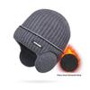 Outdoor Winter Knitted Hat Men Women Plush Warm Ear Cap Earmuff Stylish Soft Casual Ski Hats Cycling Ear Protection Beanies