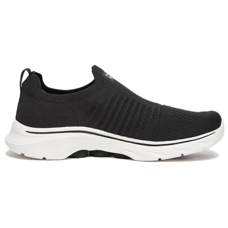 Skechers Go Walk 7 Comfortable Retro Versatile Breathable Support Low-Top Casual Shoes Men Sneaker Black 216634-BLK