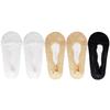 5 Pairs/Lot Socks Women's Ankle Short  No-Show Invisible Foot Summer Thin Cotton Set White Low Cut Boat Lace Silicone Non-Slip
