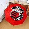 1PC Soccer Team Crest Design Printed Umbrella Folding umbrella, automatic umbrella 8-Frame for Travel, camping Fan gifts Christmas Gifts