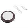 USB Cup Warmer Heat Beverage Mug Mat Office Tea Coffee Heater Pad Dark Wood Grain