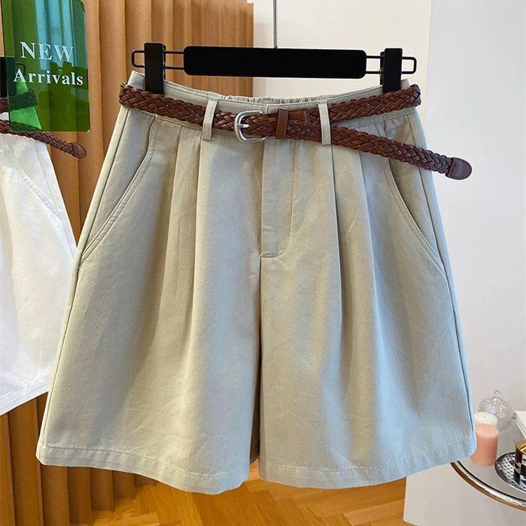 

Women’s Pure Cotton Loose A-Line Mid-Length Casual Shorts - 2026 Korean Style Summer Collection S (85-100 lbs)