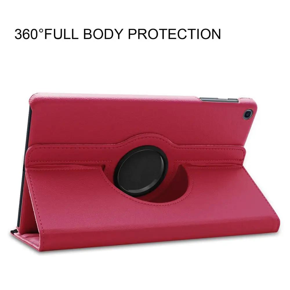 360 Rotating Stand PU Leather Cover for Samsung Galaxy Tab A 10.1 2019 Case SM-T510 SM-T515 10.1" Tablet Funda Tab A 2019 Cover