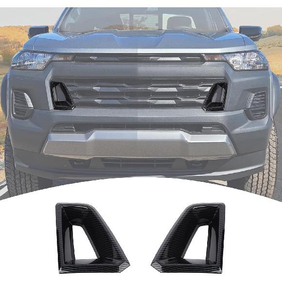 

for Colorado Grille Air Vent Trim Cover for Chevy Colorado 2024-Present Red Exterior Accessories 2pcs чёрный
