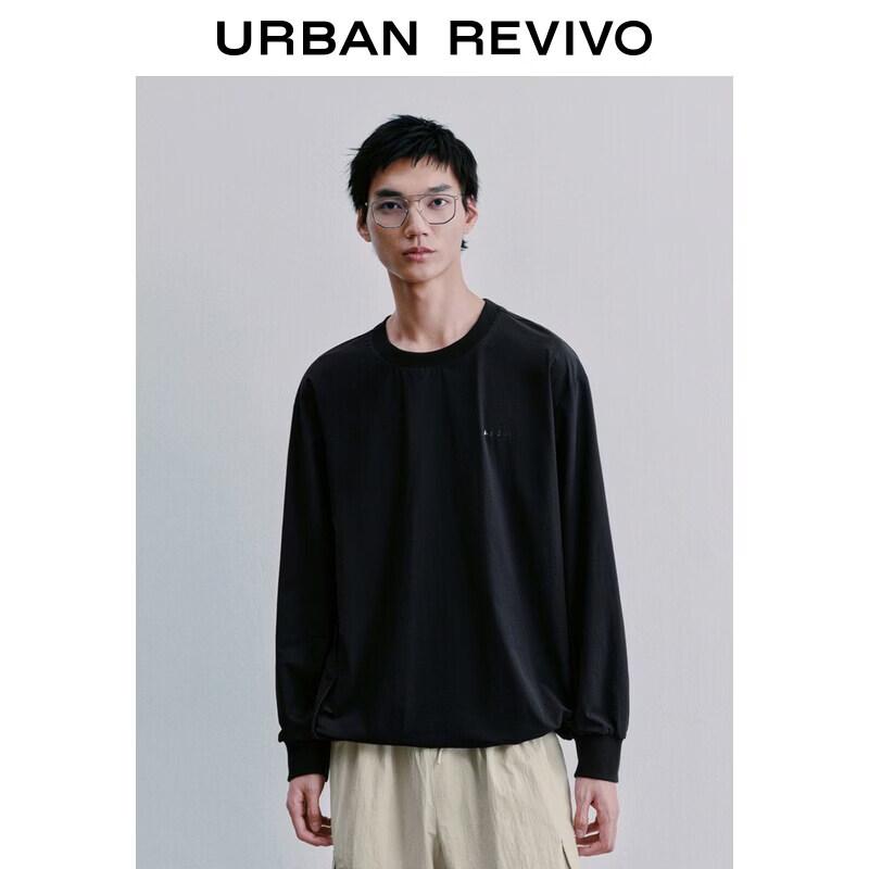 

UR Men s Ribbed Cuff Crew Neck Long-Sleeve Top M