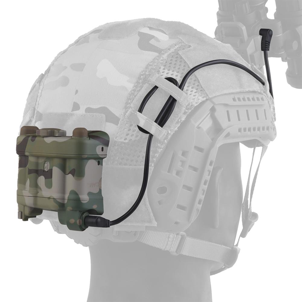 Batteriebox-Haltevorrichtung Dummy-Modell Realistischer Batterieaufbewahrungshalter Pack Helm-Batteriegehäuse Beutel für AN/PVS31